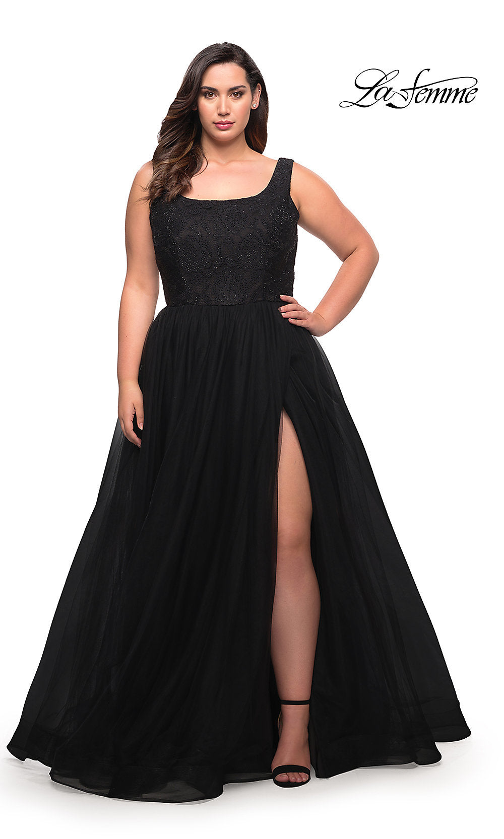 black plus size prom dresses